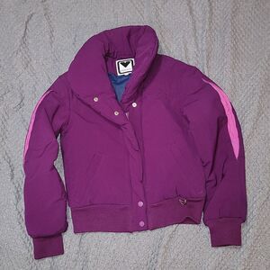 Obermeyer Vintage Purple & Pink Ski Snowboarding Layered Coat Size Small 6